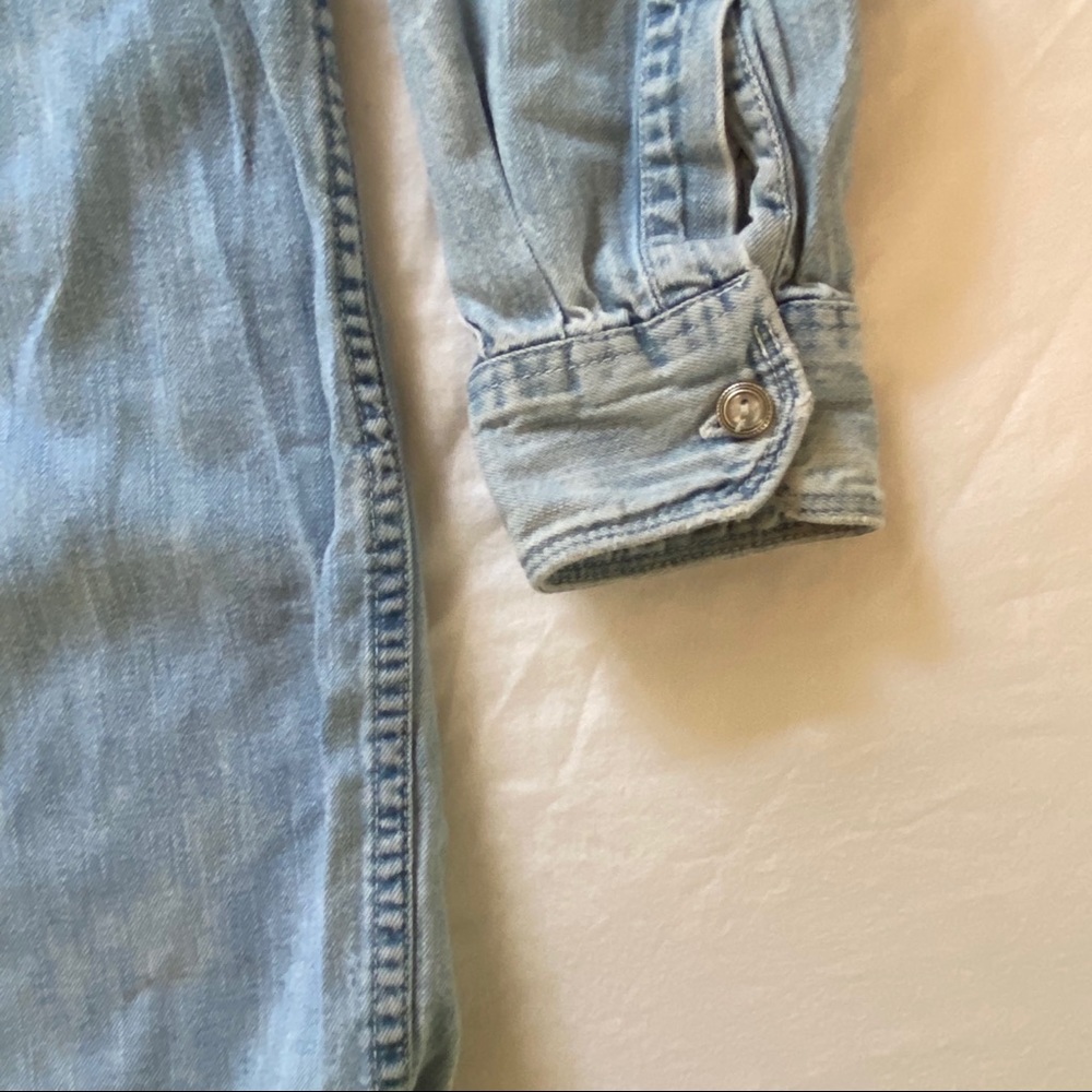 Gap Denim Button Up Blouse - image 6
